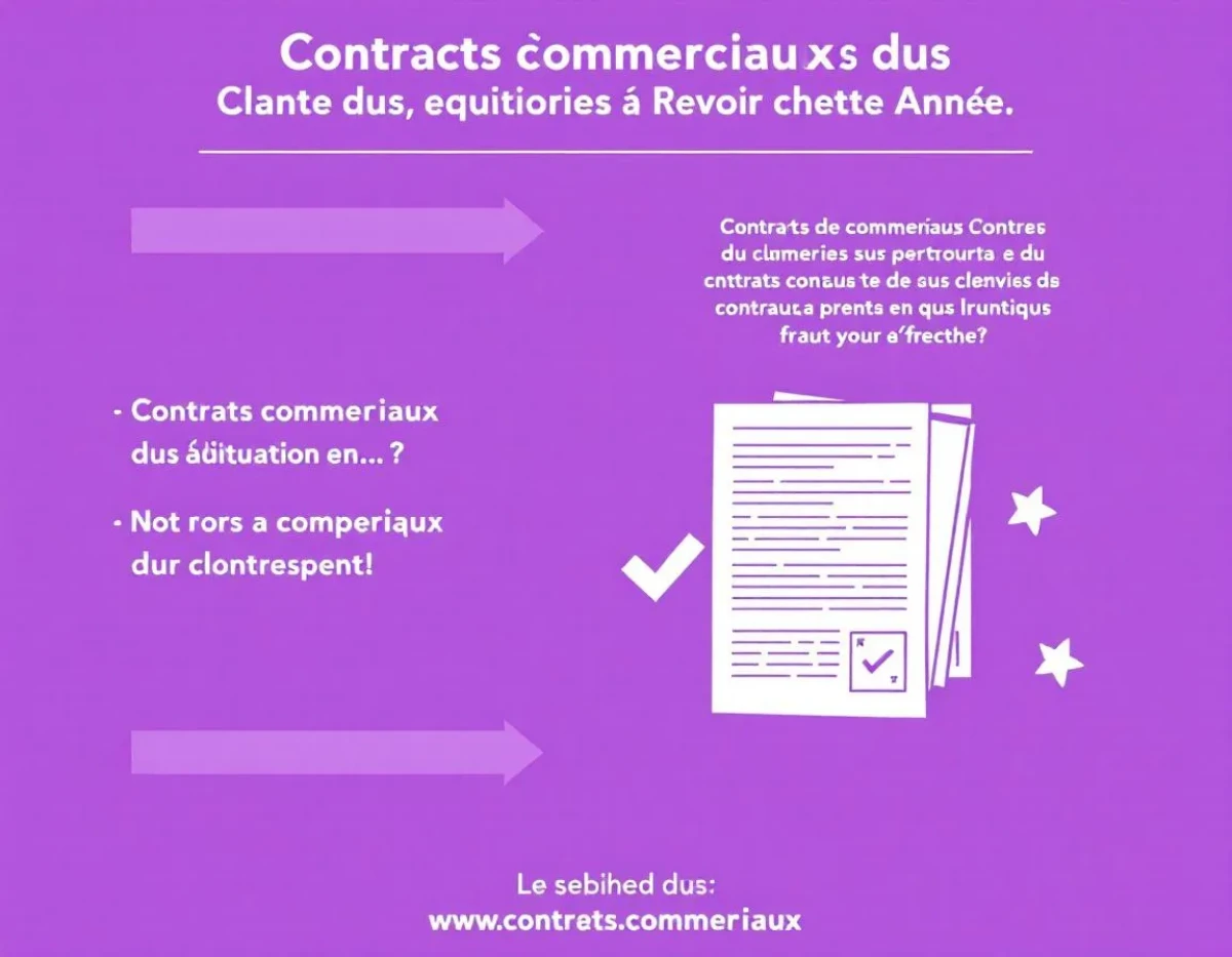 Contrats Commerciaux : Les Clauses à Revoir cette Année